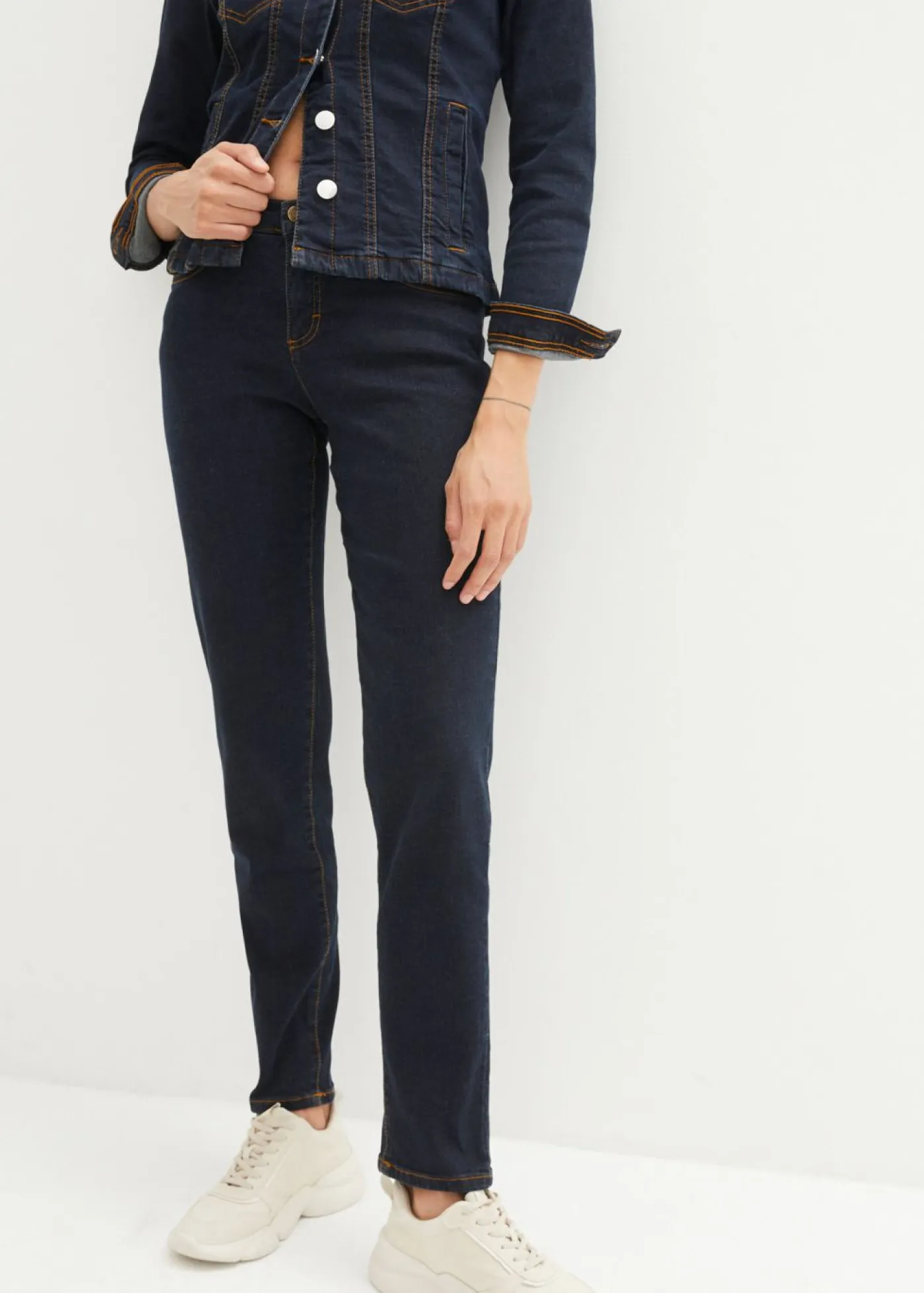 Sale Vaqueros largos con corte mom y talle medio Mujer Vaqueros