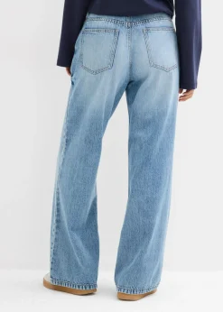 Discount Vaqueros low stretch con perneras anchas y tiro medio Mujer Vaqueros|Tallas Pequeñas