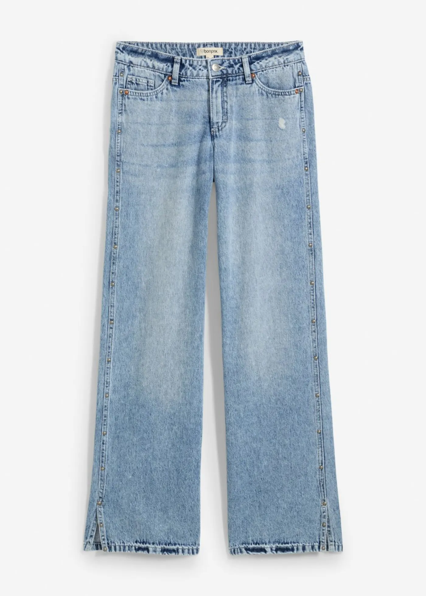 Online Vaqueros low stretch con corte holgado, talle medio y diseño recto Mujer Vaqueros