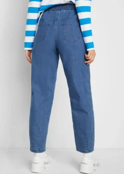 Sale Vaqueros mom, high waist, con cintura cómoda Mujer Vaqueros