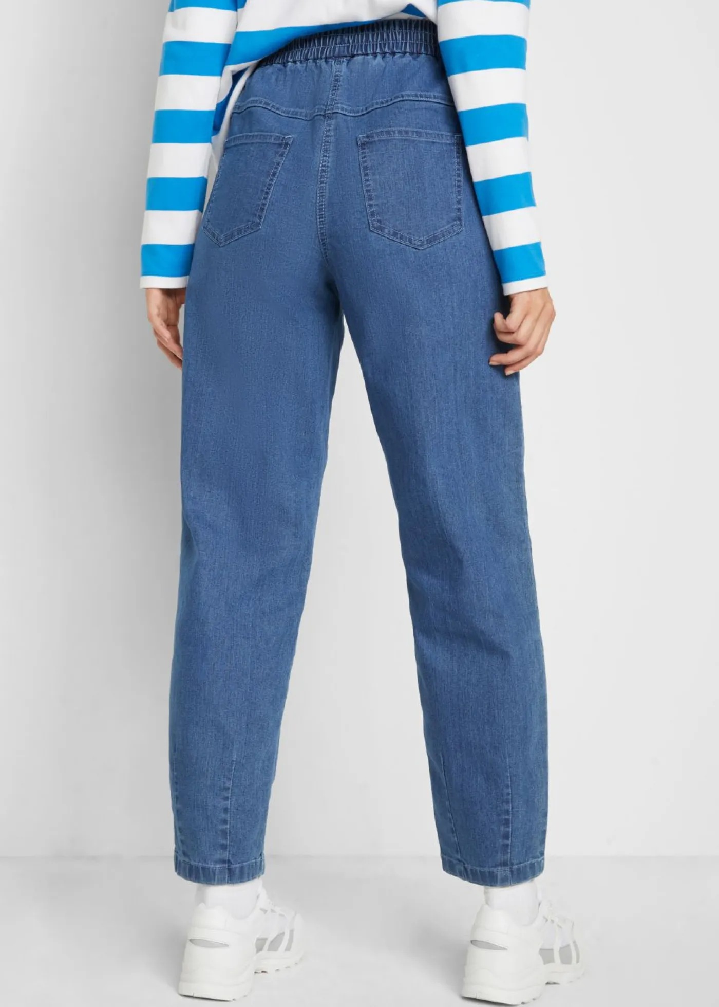 Sale Vaqueros mom, high waist, con cintura cómoda Mujer Vaqueros
