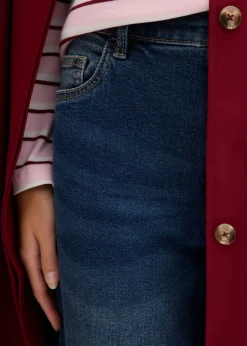 Online Vaqueros mom, high waist, cropped Mujer Tallas Pequeñas