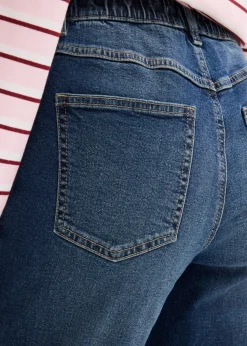 Online Vaqueros mom, high waist, cropped Mujer Tallas Pequeñas