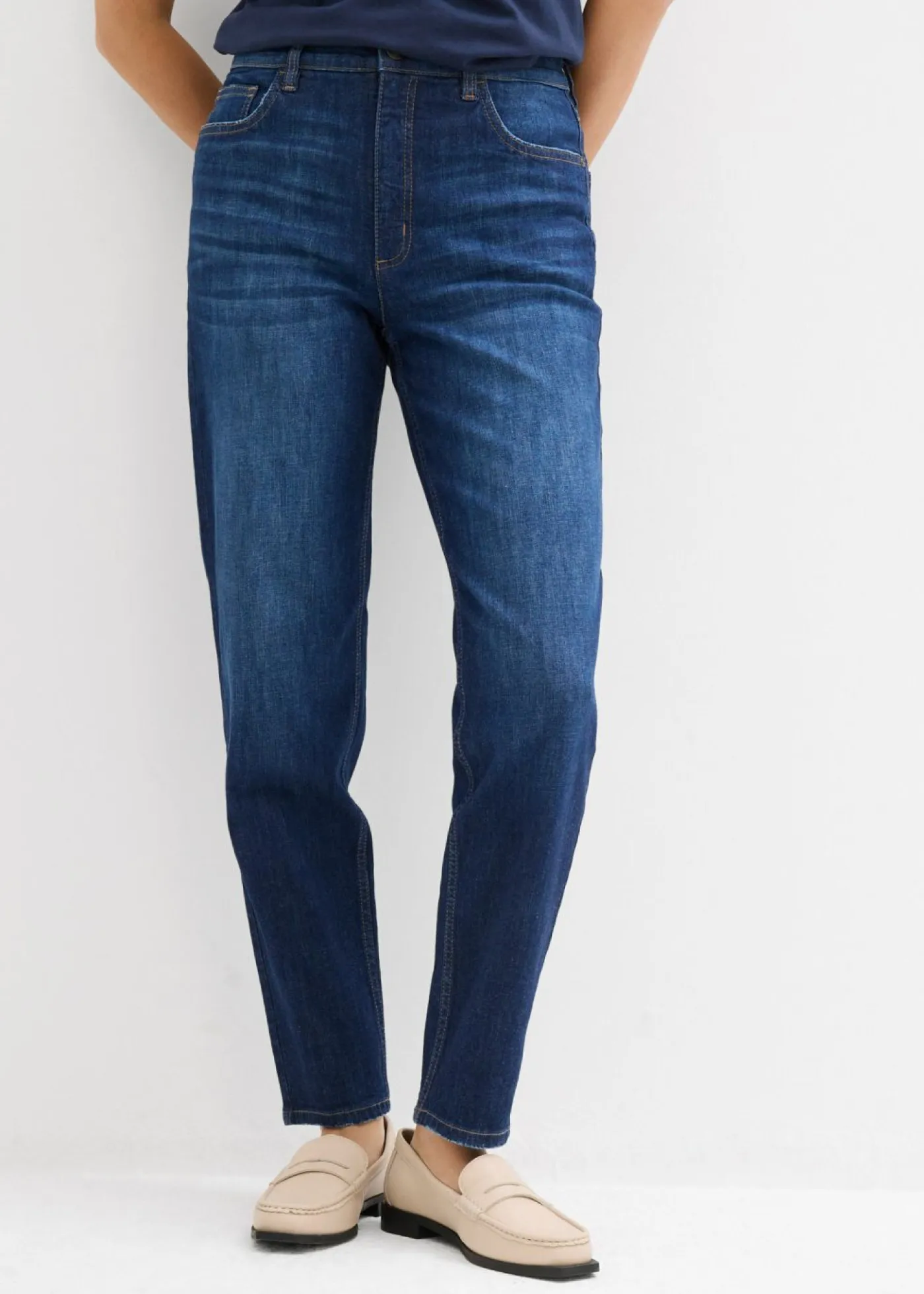 Vaqueros mom, high waist, cropped Mujer Vaqueros