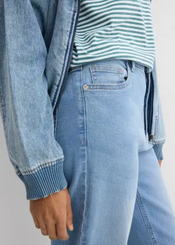 Vaqueros mom, high waist, cropped Mujer Vaqueros