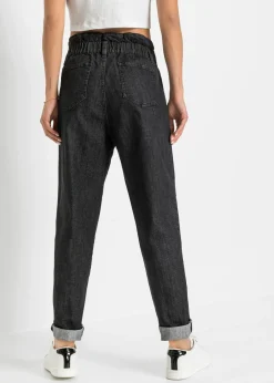 Outlet Vaqueros mom, talle alto, elásticos Mujer Vaqueros