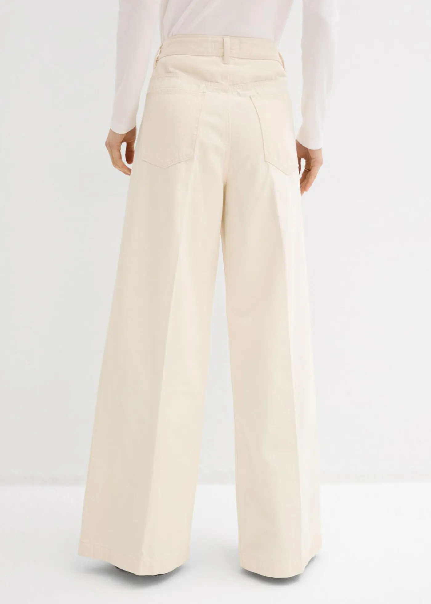 Outlet Vaqueros palazzo, super wide, de algodón Mujer Vaqueros|Tallas Pequeñas