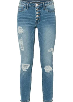 Outlet Vaqueros pitillo desgastados Mujer Vaqueros