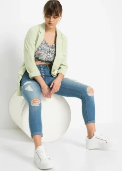 Outlet Vaqueros pitillo desgastados Mujer Vaqueros