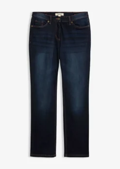 Hot Vaqueros rectos con talle medio y cintura cómoda Mujer Tallas Pequeñas|Novedades