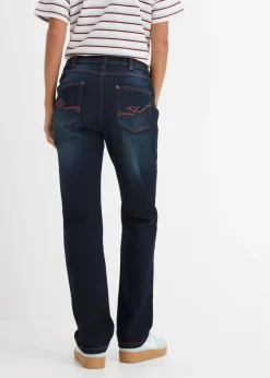 Hot Vaqueros rectos con talle medio y cintura cómoda Mujer Tallas Pequeñas|Novedades