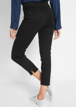 Discount Vaqueros rectos con talle medio y cintura cómoda Mujer Vaqueros