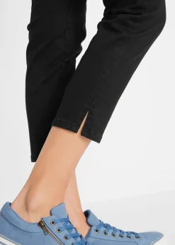 Discount Vaqueros rectos con talle medio y cintura cómoda Mujer Vaqueros