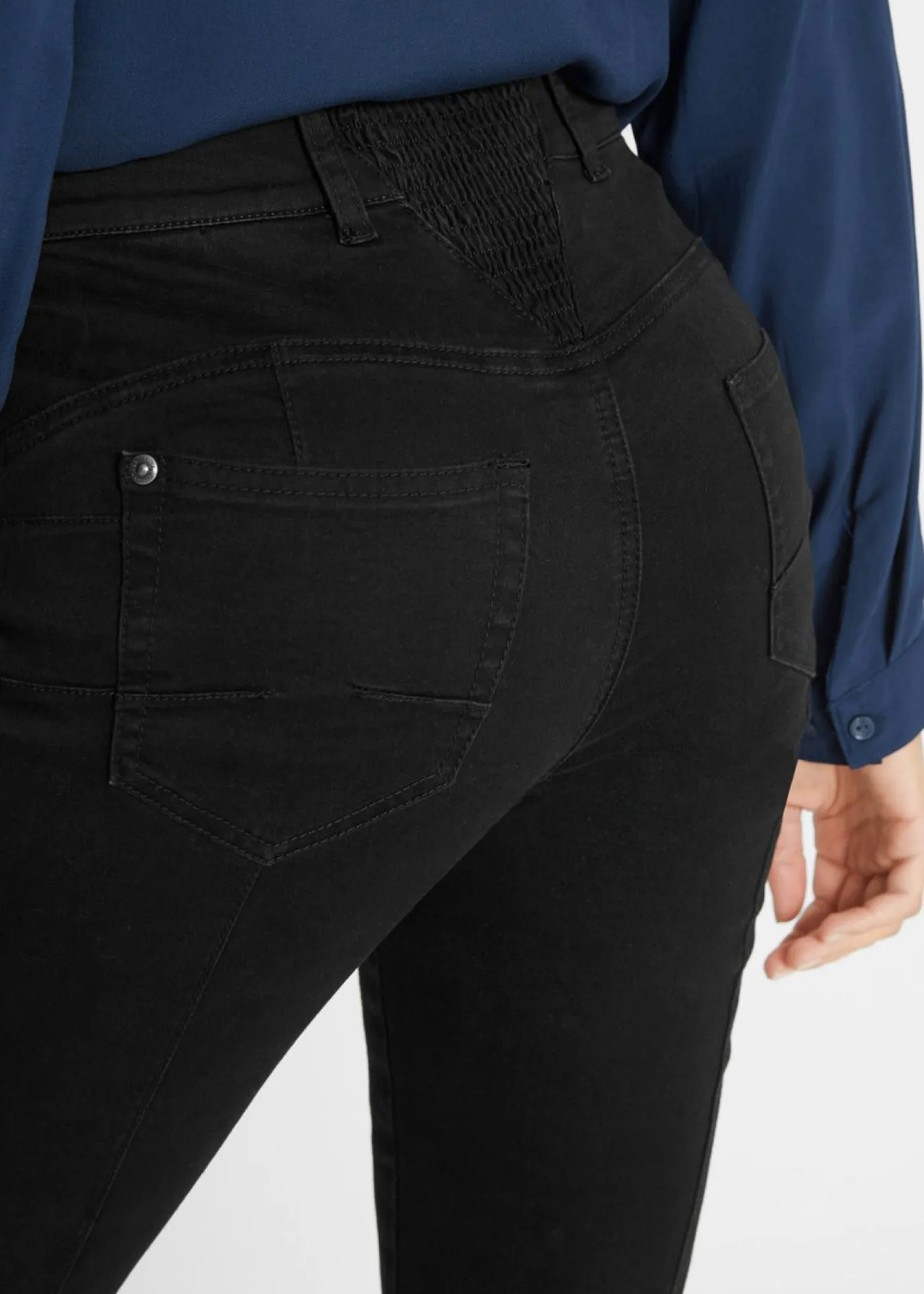 Discount Vaqueros rectos con talle medio y cintura cómoda Mujer Vaqueros