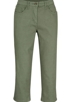 Outlet Vaqueros rectos con talle medio y cintura cómoda Mujer Pantalones