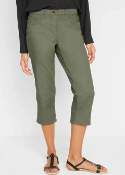 Outlet Vaqueros rectos con talle medio y cintura cómoda Mujer Pantalones