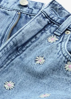 Best Vaqueros rectos de algodón con talle alto Mujer Tallas Pequeñas|Novedades