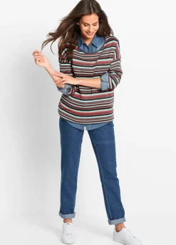 Online Vaqueros rectos de talle medio (2 unidades) Mujer Pantalones