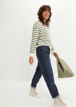 Discount Vaqueros rectos de talle alto con cintura cómoda (2 unidades) Mujer Tallas Pequeñas