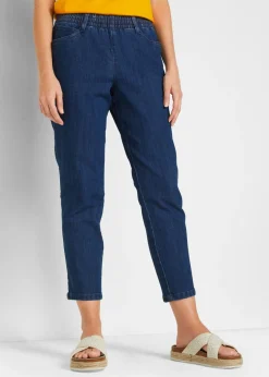 Outlet Vaqueros rectos de talle medio con cintura cómoda (2 unidades) Mujer Vaqueros