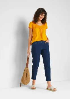 Outlet Vaqueros rectos de talle medio con cintura cómoda (2 unidades) Mujer Vaqueros