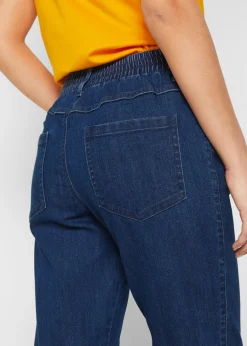 Outlet Vaqueros rectos de talle medio con cintura cómoda (2 unidades) Mujer Vaqueros