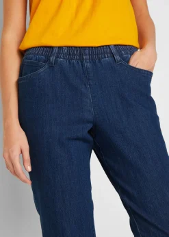 Outlet Vaqueros rectos de talle medio con cintura cómoda (2 unidades) Mujer Vaqueros