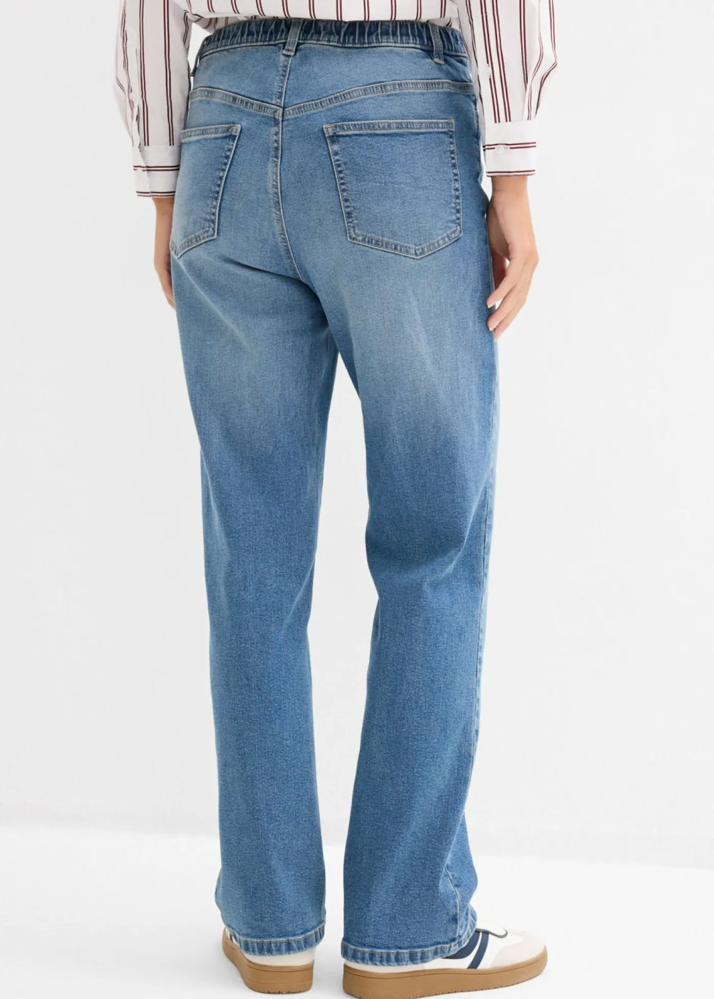 Discount Vaqueros rectos holgados de talle alto Mujer Vaqueros