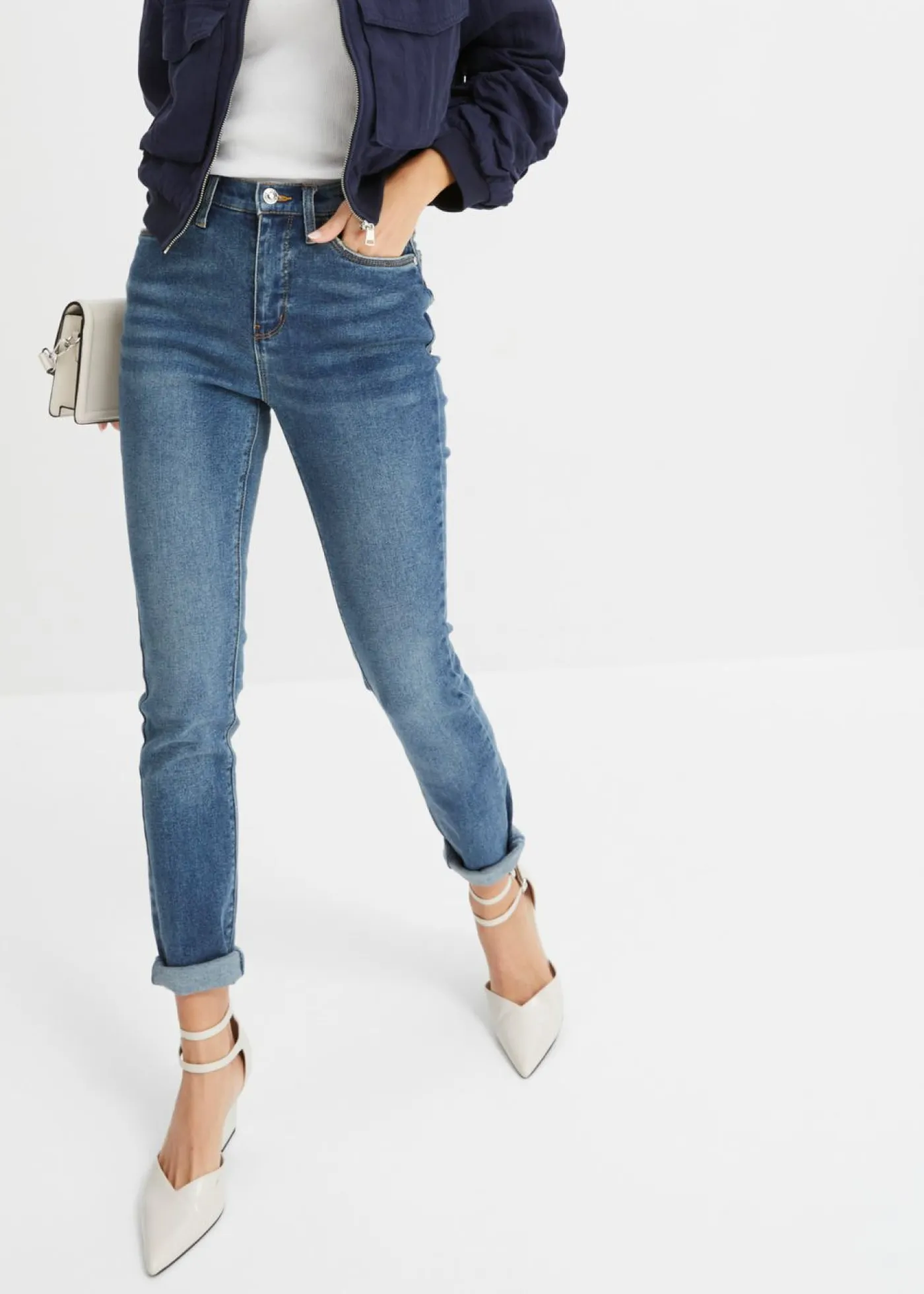 Vaqueros skinny de talle alto Mujer Vaqueros