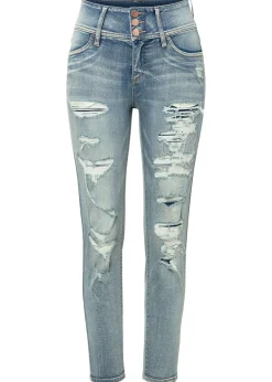 Hot Vaqueros skinny, high waist, elásticos Mujer Tallas Pequeñas|Vaqueros