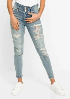 Hot Vaqueros skinny, high waist, elásticos Mujer Tallas Pequeñas|Vaqueros