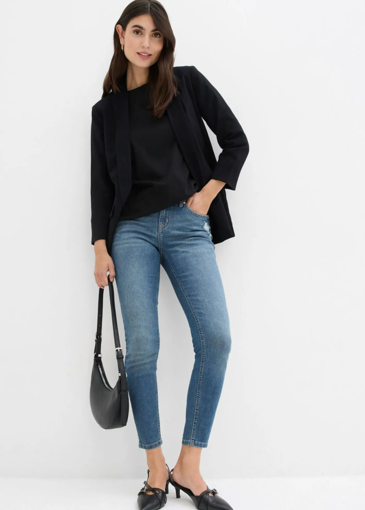 Online Vaqueros skinny, mid waist, elásticos Mujer Vaqueros