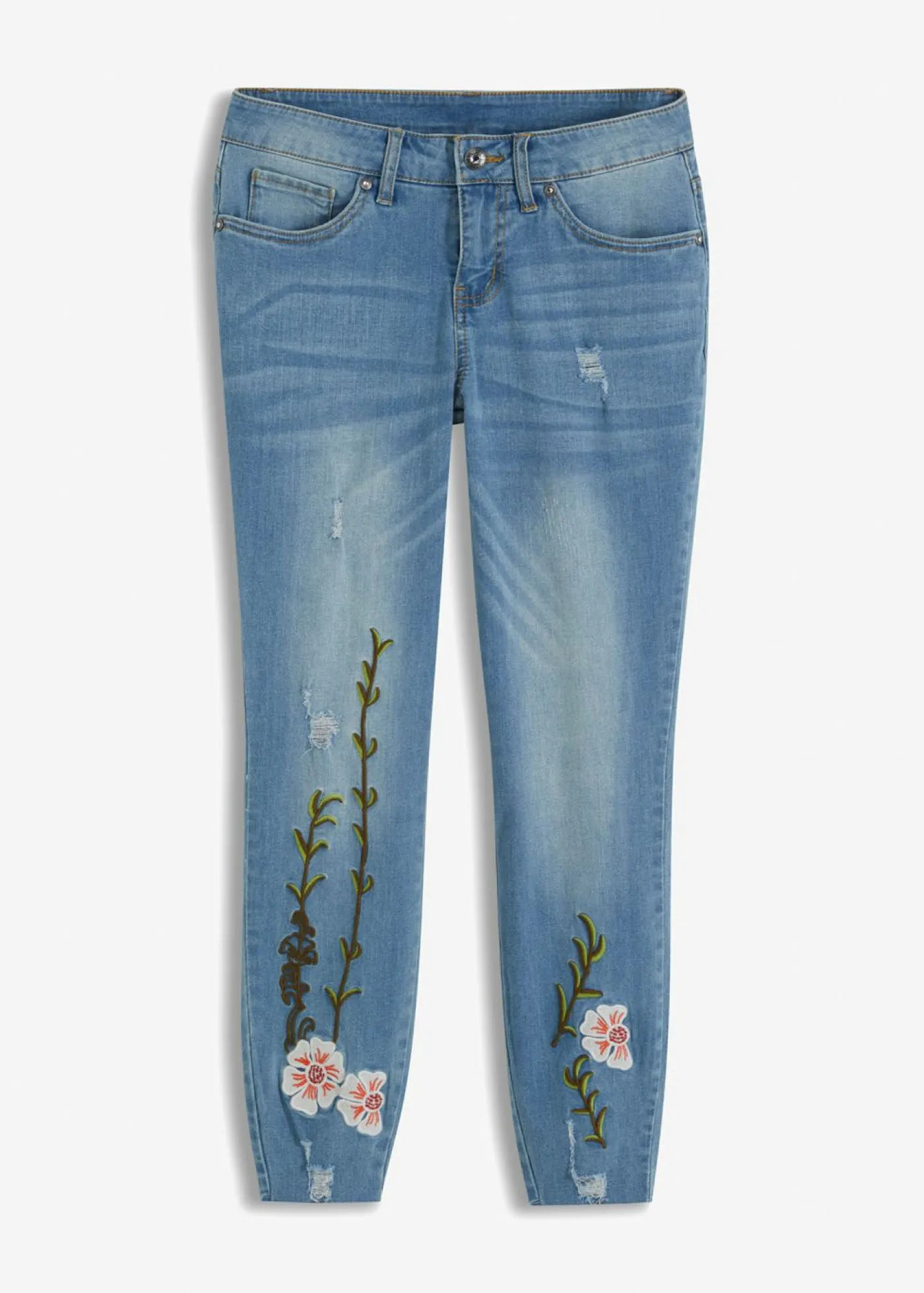 Outlet Vaqueros skinny, mid waist, elásticos Mujer Vaqueros
