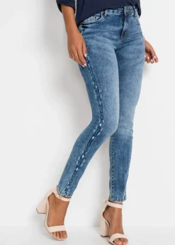 Online Vaqueros skinny, mid waist, elásticos Mujer Vaqueros