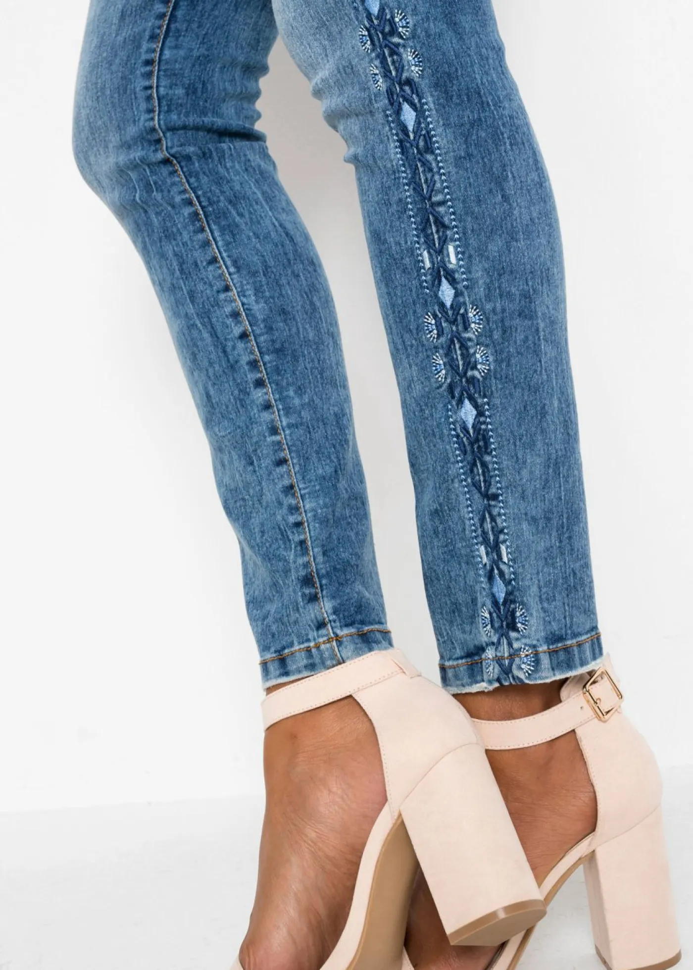 Online Vaqueros skinny, mid waist, elásticos Mujer Vaqueros