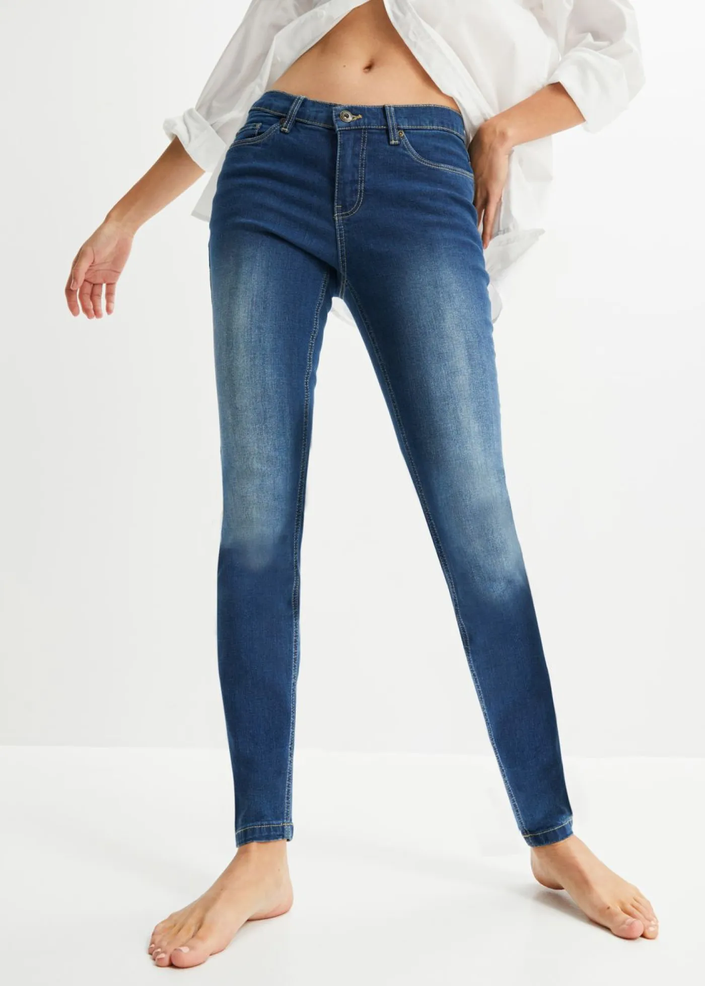 New Vaqueros skinny, mid waist, elásticos Mujer Vaqueros