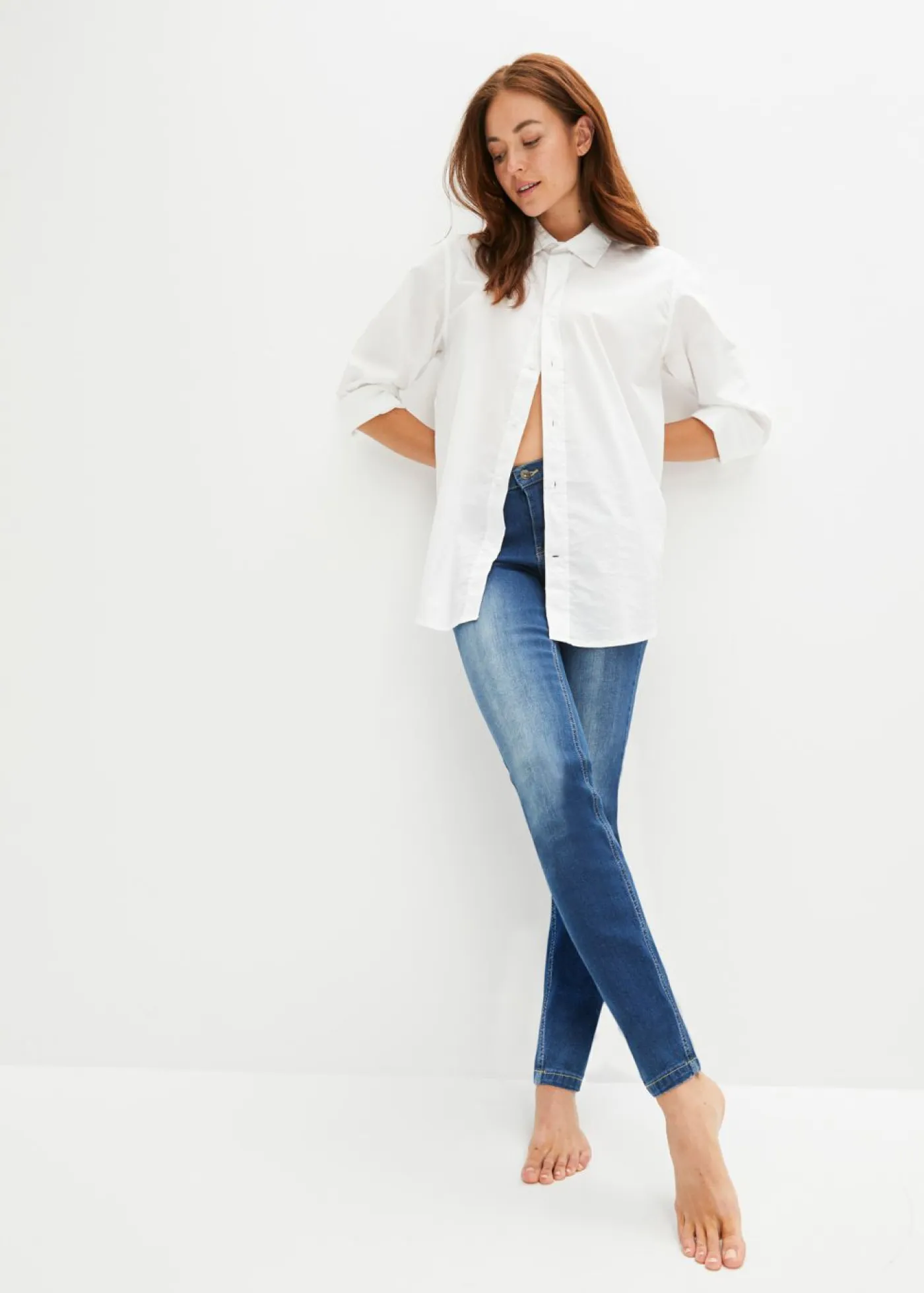 New Vaqueros skinny, mid waist, elásticos Mujer Vaqueros