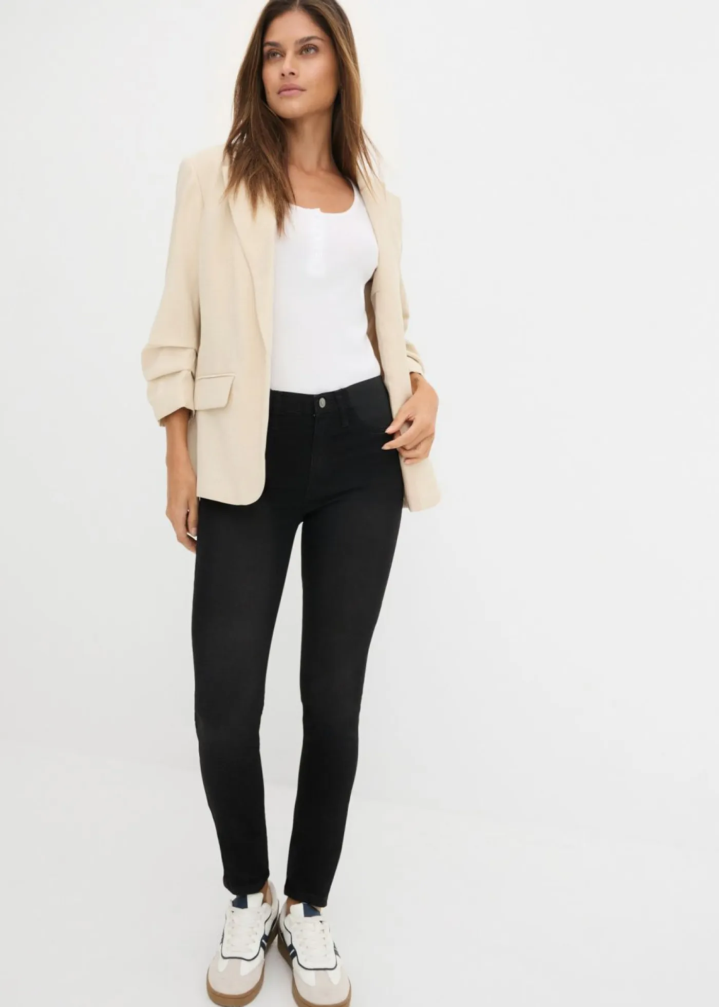 Outlet Vaqueros skinny, mid waist, elásticos Mujer Tallas Pequeñas