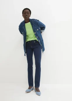 Online Vaqueros slim fit, mid waist, súper elásticos Mujer Tallas Pequeñas|Vaqueros