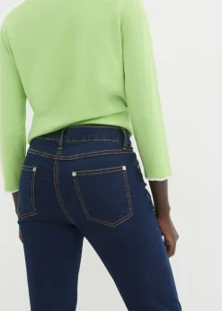 Online Vaqueros slim fit, mid waist, súper elásticos Mujer Tallas Pequeñas|Vaqueros
