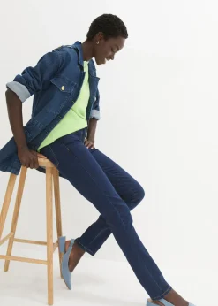 Online Vaqueros slim fit, mid waist, súper elásticos Mujer Tallas Pequeñas|Vaqueros