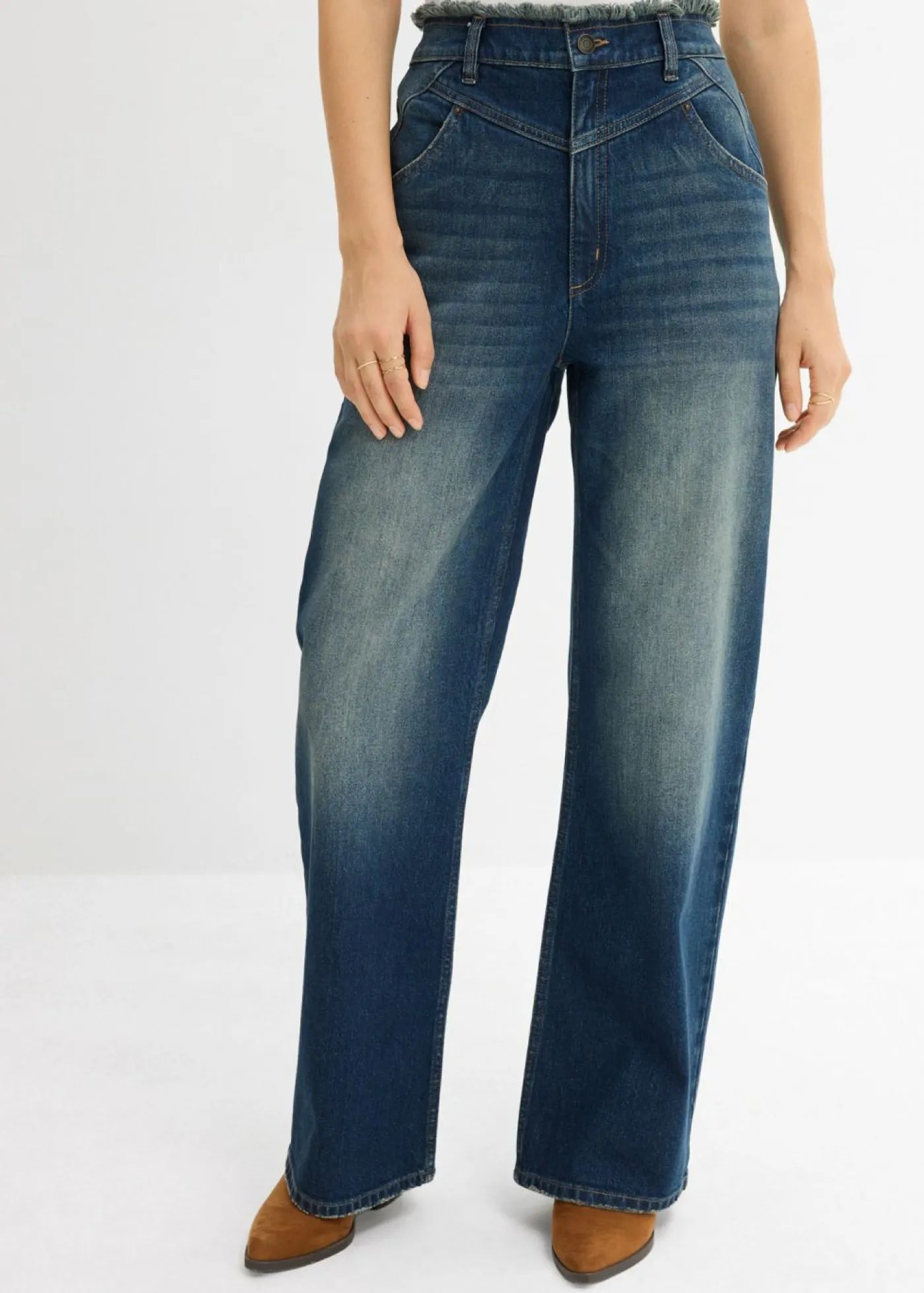 Vaqueros straight, high waist Mujer Vaqueros