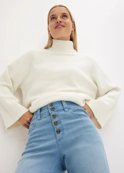 New Vaqueros straight, high waist, elásticos Mujer Vaqueros|Novedades