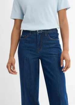 Hot Vaqueros straight, loose, mid waist, de algodón Mujer Vaqueros