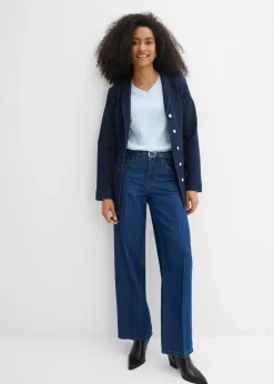 Outlet Vaqueros straight, loose, mid waist, de algodón Mujer Novedades