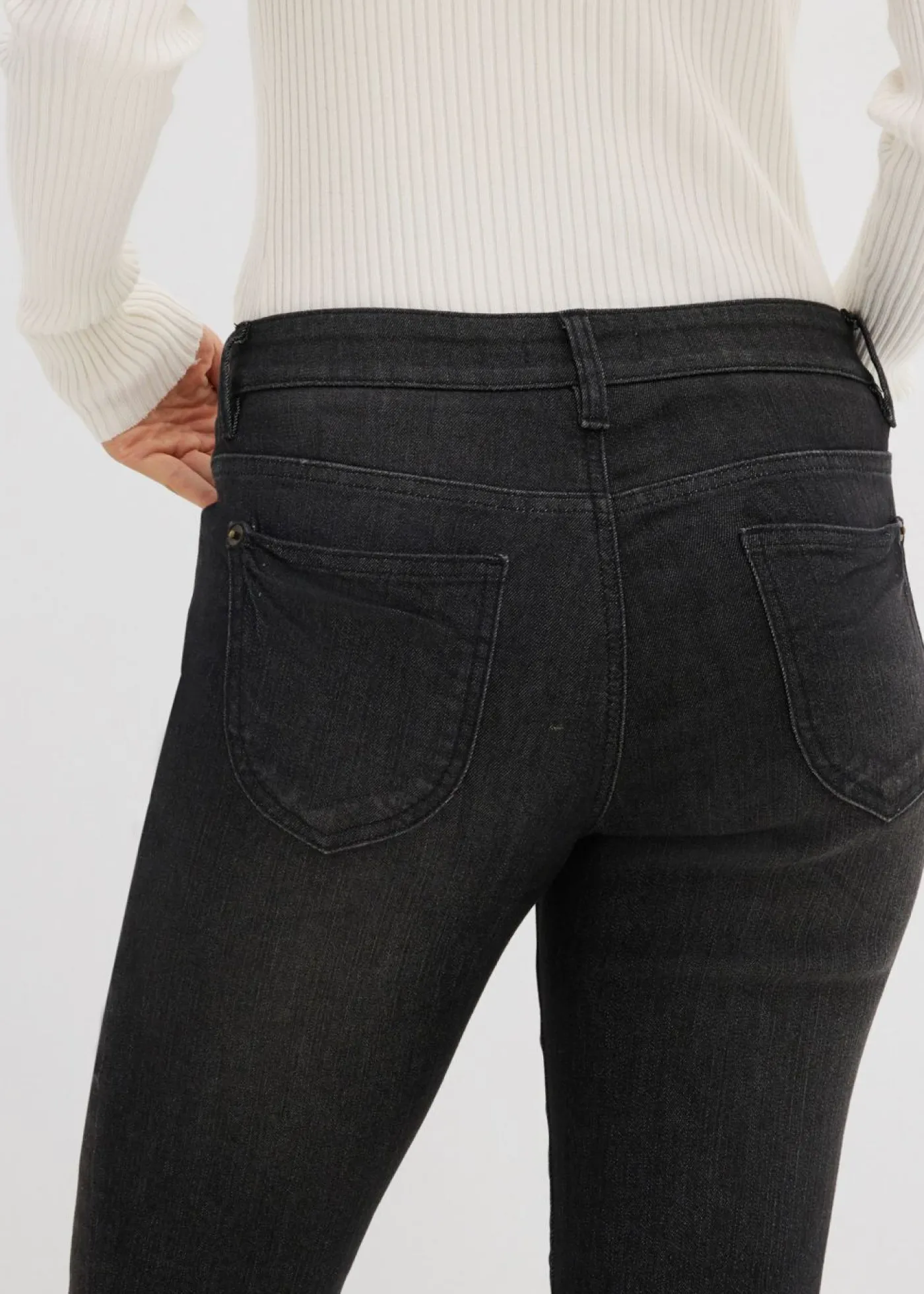 Online Vaqueros straight, mid waist, elásticos Mujer Vaqueros