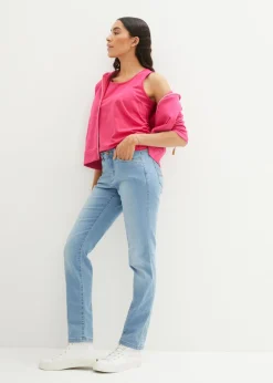 Best Vaqueros straight, mid waist, elásticos Mujer Vaqueros|Tallas Pequeñas