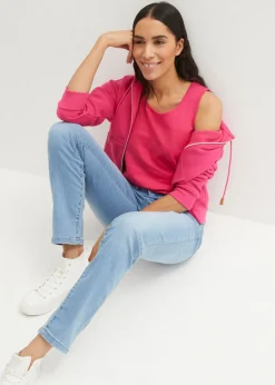 Best Vaqueros straight, mid waist, elásticos Mujer Vaqueros|Tallas Pequeñas