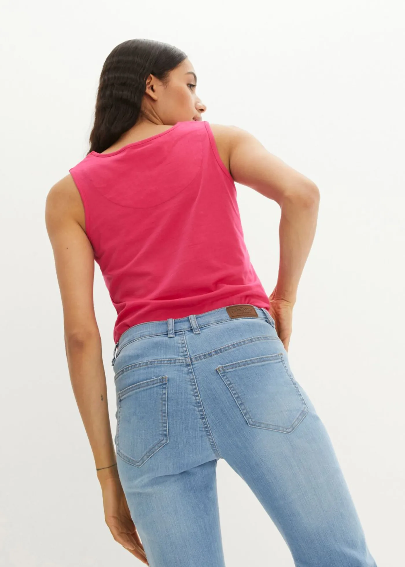 Best Vaqueros straight, mid waist, elásticos Mujer Vaqueros|Tallas Pequeñas