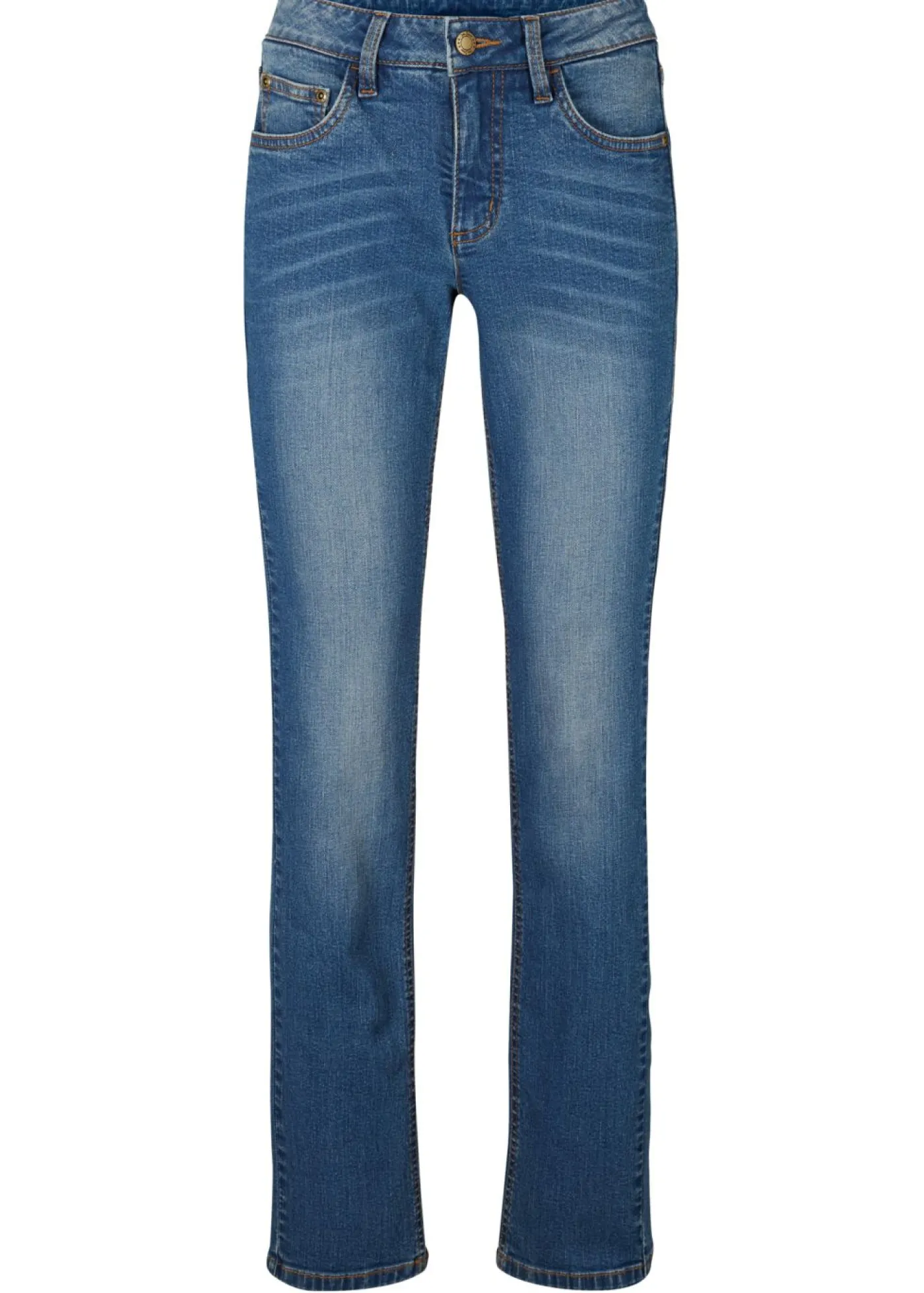 Clearance Vaqueros straight, mid waist, elásticos Mujer Vaqueros